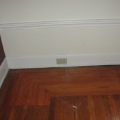 05 New outlets in the baseboard molding in the living room