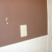 16 The new GFI outlet in the first floor bathroom