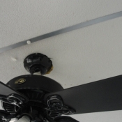 07 Sunroom paddle fan was installed the wrong way and was ready to fall down