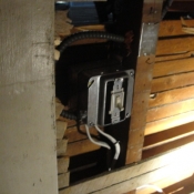 12-New wiring to a three way switching system that will control the stairwell light