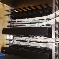 Rear Of A Rack Properly Wired With Neatness In Mind