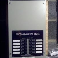 Typical critical circuit transfer switch installation